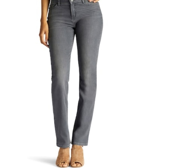 Lee Jeans Lee Perfect Fit Straight Leg Gray Jeans Poshmark